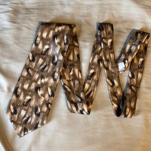 Gorgeous all silk paint brush necktie